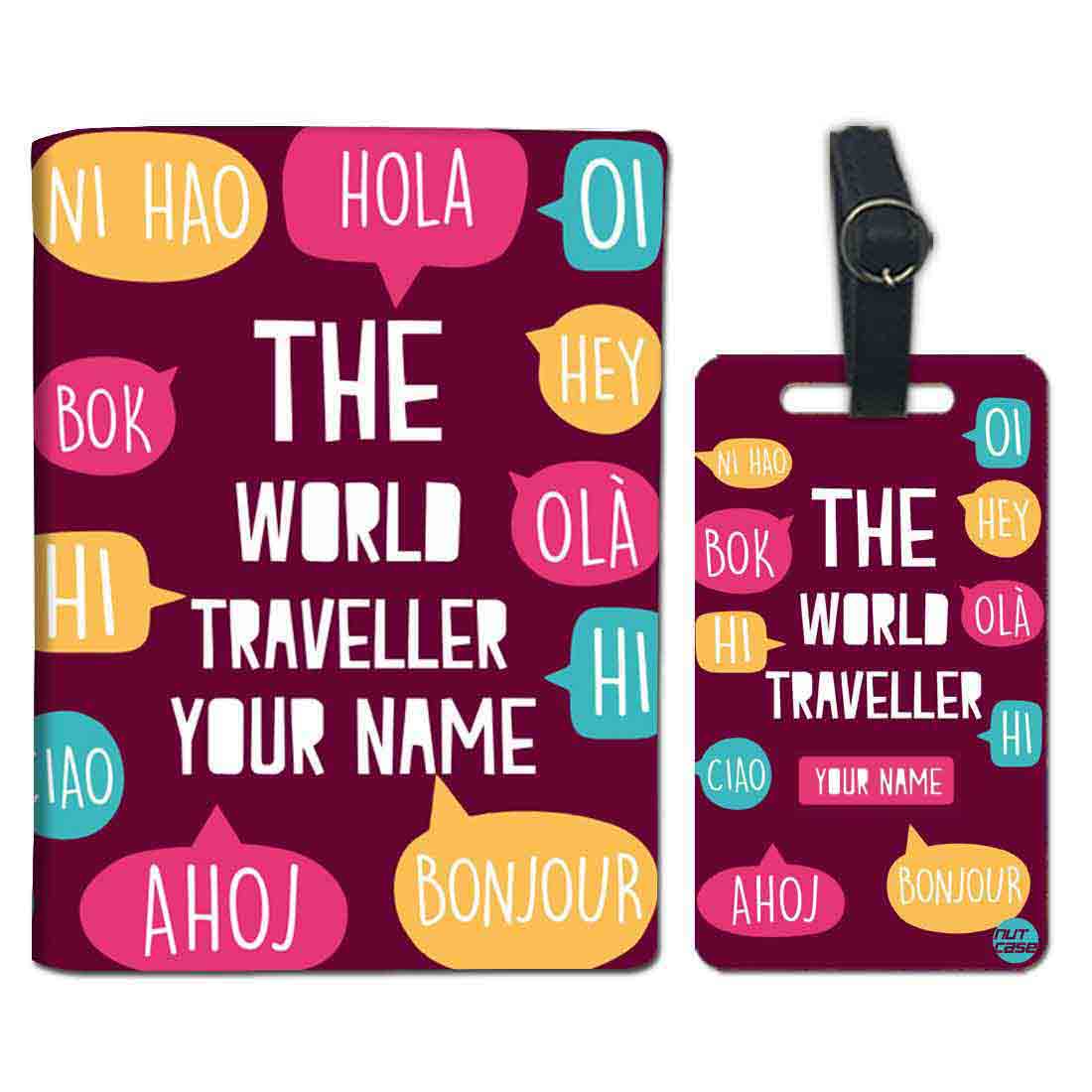 Beautiful Customized Passport Cover - THE WORLD TRAVELLER - Image 4