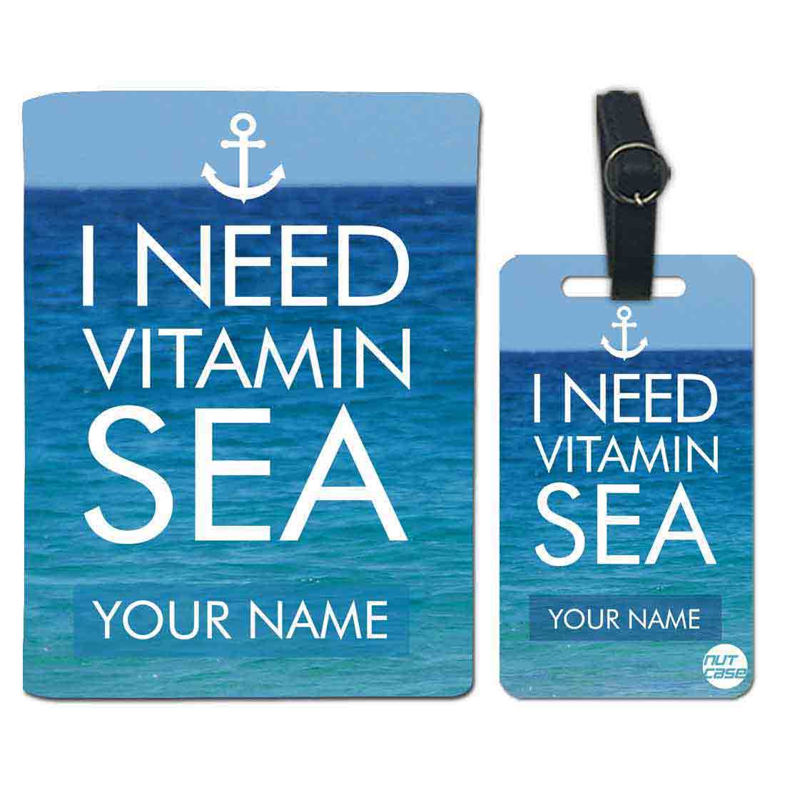 Personalized Passport Cover for Gift - BEACH BUM - VITAMIN SEA - Image 4
