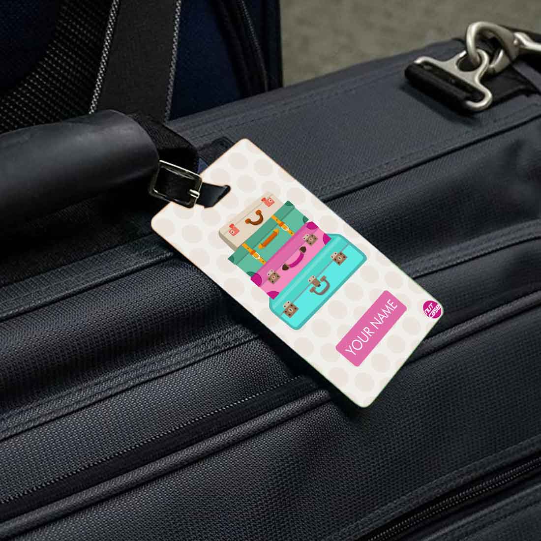 Customized Passport Cover for Girl - Suitcase - Image 5