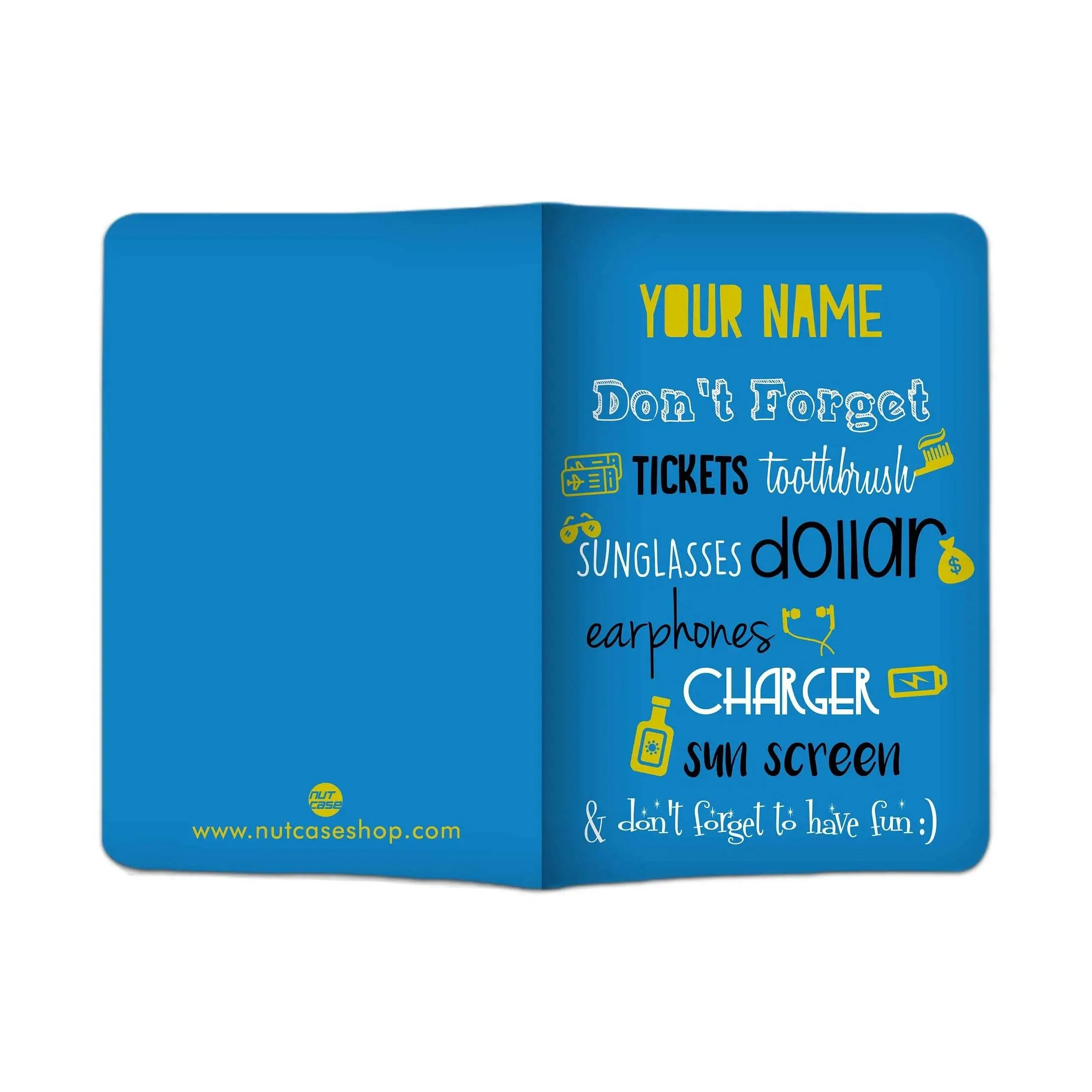 Creative Custom Passport Cover - Dont Forget - Image 3