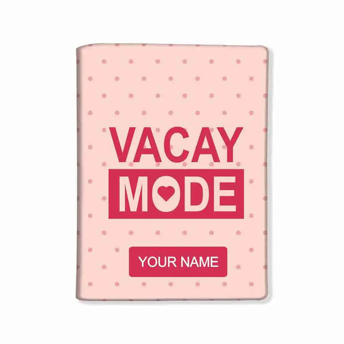Custom Passport Cover with Name - Vacay Mode - Image 4