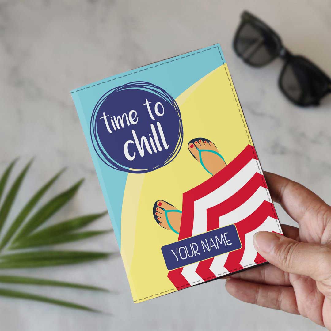 Classic Personalized Passport Cover - Time To Chill - Image 6
