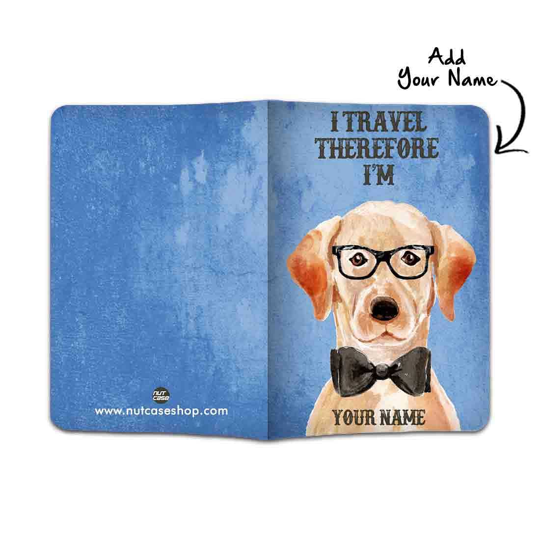 Customized Passport Holder for Gift - I Travel Therfore - Image 3