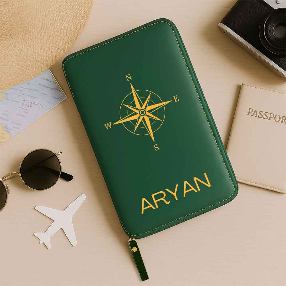 Customized Passport Travel Wallet, Cash, ID Credit Cards and Boarding Pass - Image 12