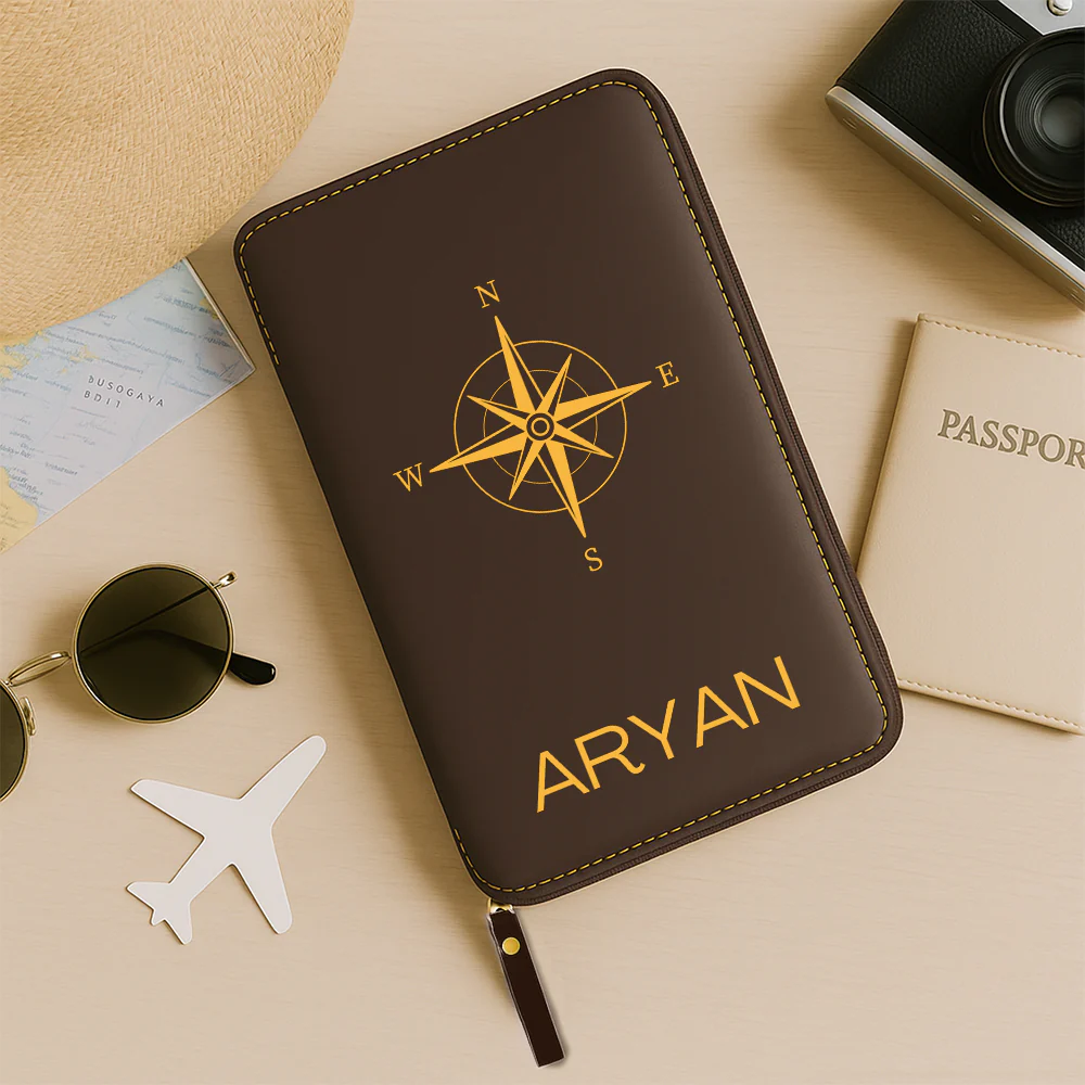 Customized Passport Travel Wallet, Cash, ID Credit Cards and Boarding Pass - Image 13