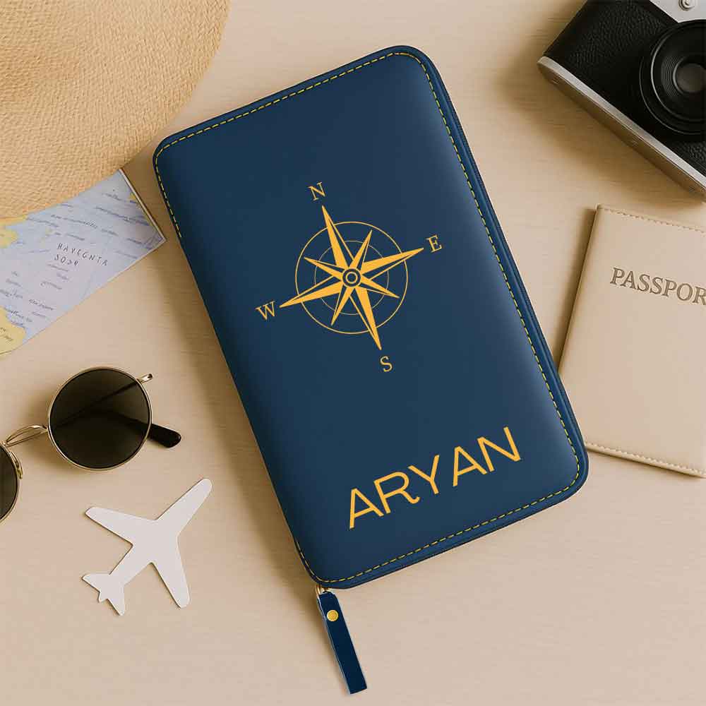 Customized Passport Travel Wallet, Cash, ID Credit Cards and Boarding Pass - Image 15