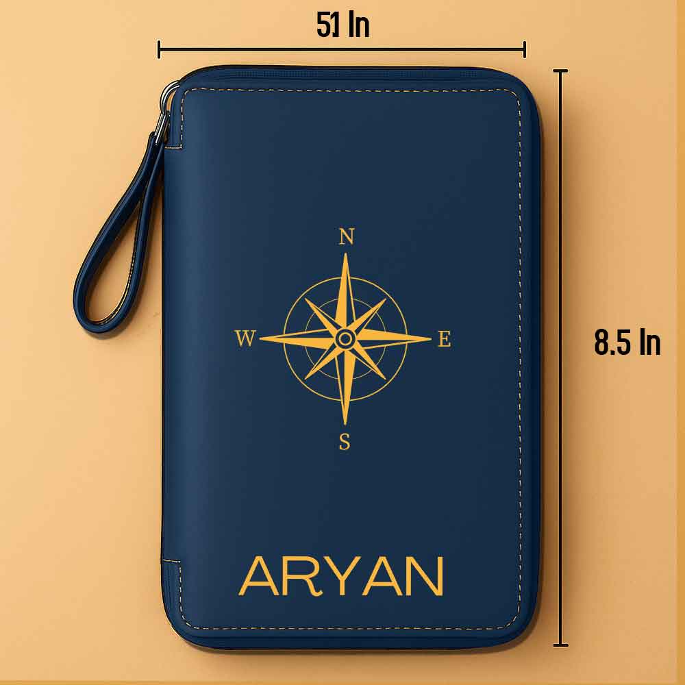 Customized Passport Travel Wallet, Cash, ID Credit Cards and Boarding Pass - Image 5
