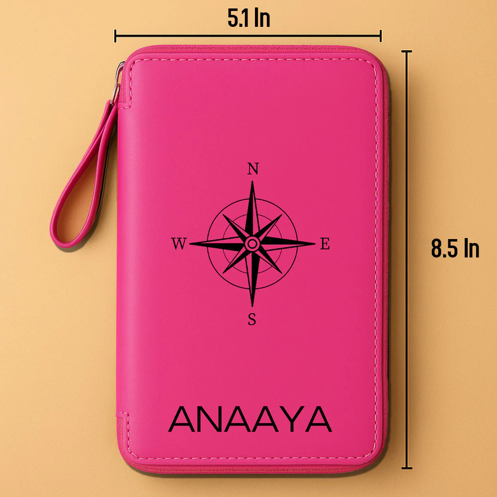 Customized Passport Travel Wallet, Cash, ID Credit Cards and Boarding Pass - Image 9