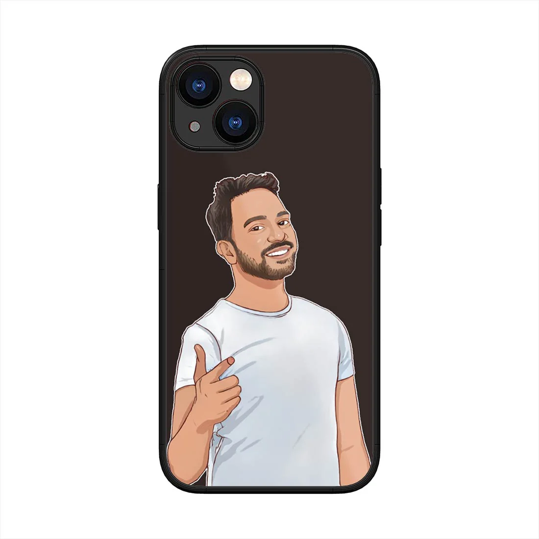 Customized Photo Cell Phone Case for iPhone 13 Back Case with Image - Cartoonize Photo - Image 2