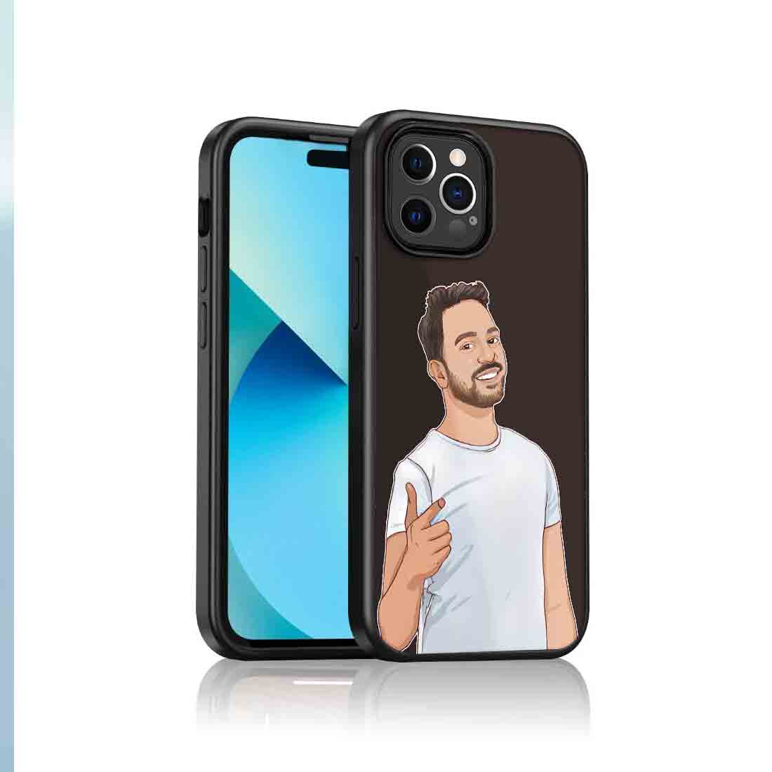 Customized Picture Phone Case iPhone 13 Pro Back Cover With Image - Cartoonize Photo - Image 2