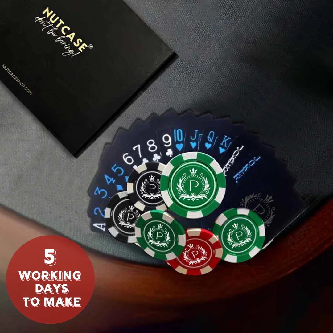 Customized Poker Playing Card Deck of Non-Tearable 2-Unit and 100/200/300 Chips in 5 Color - Image 2