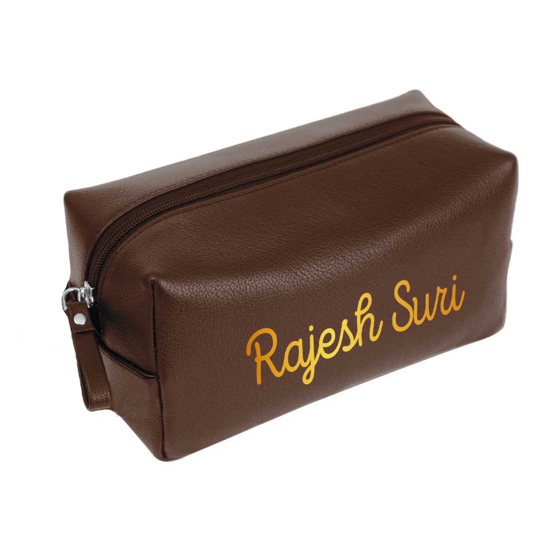 Customized Pouch Bag Travel for Men - Faux Leather Toiletries Bag - Image 16