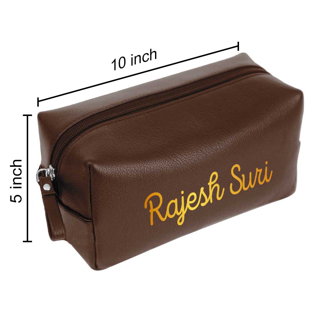 Customized Pouch Bag Travel for Men - Faux Leather Toiletries Bag - Image 17