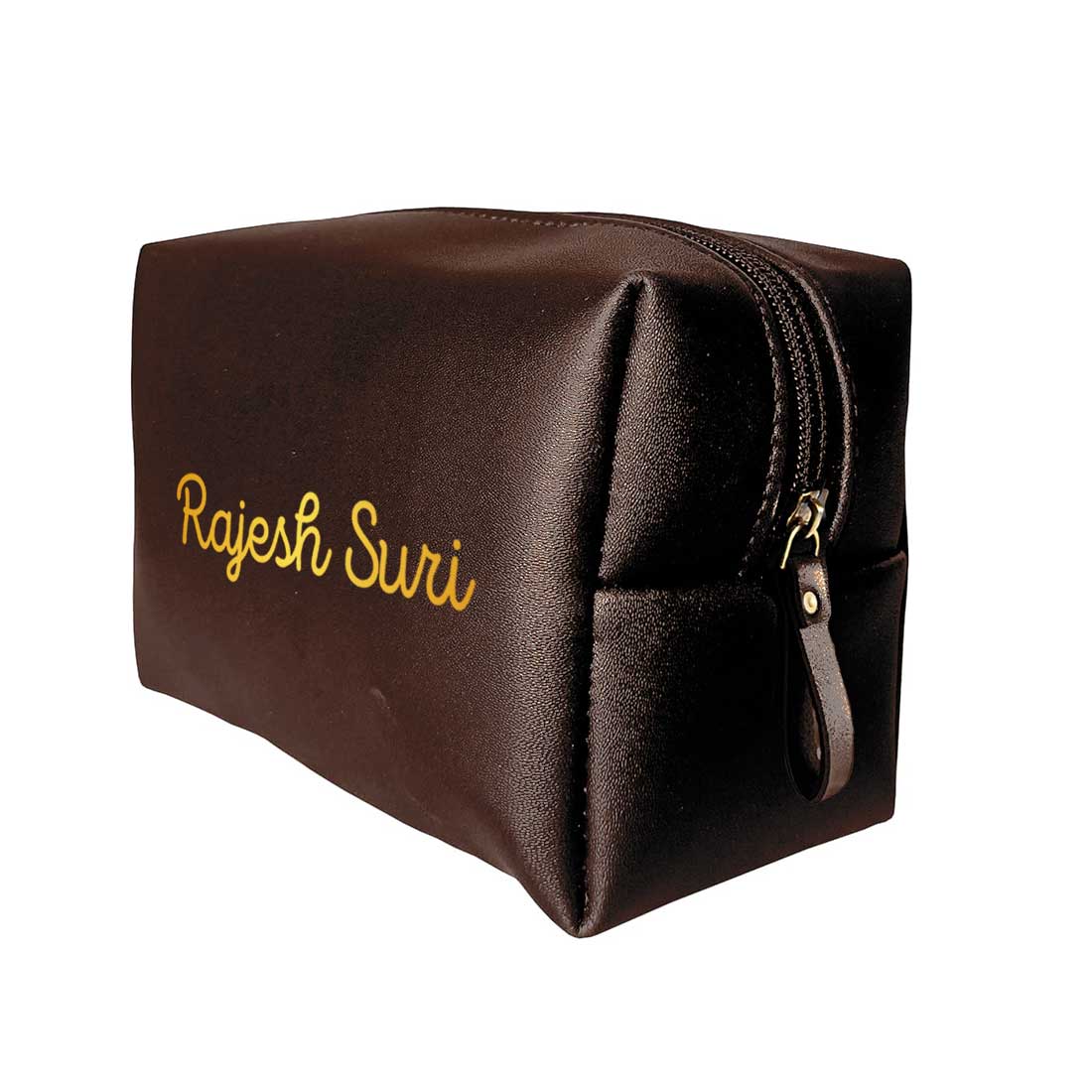 Customized Pouch Bag Travel for Men - Faux Leather Toiletries Bag - Image 19