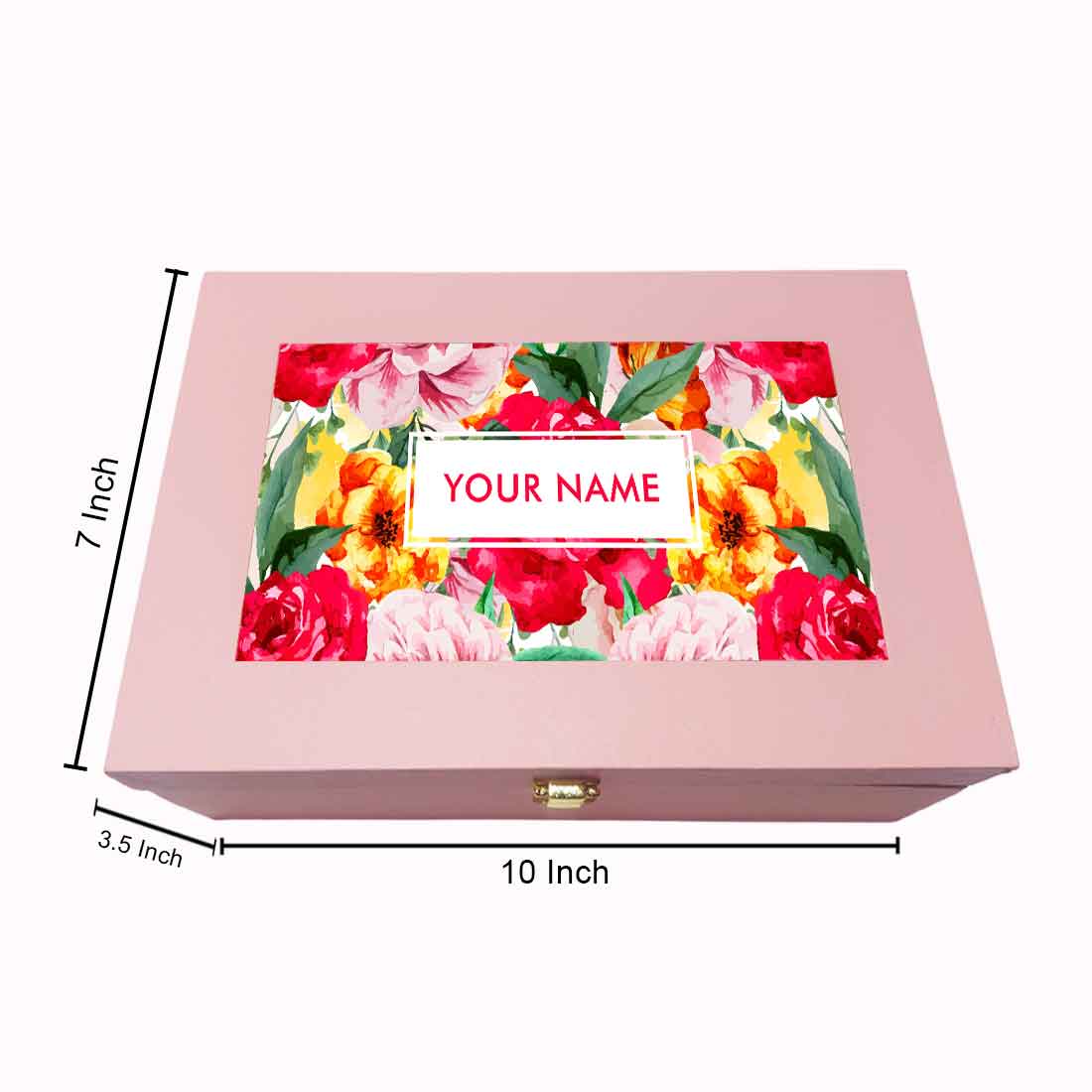 Personalized Valentine Gift Box for Girlfriend Add Your Name - Multi Roses - Image 6