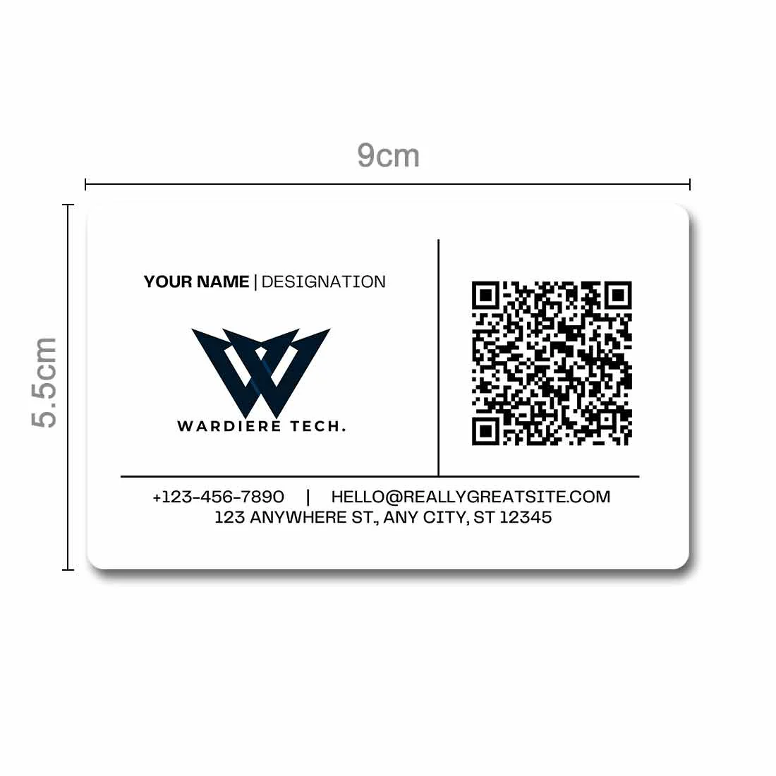 Customized QR Code Visiting Card Smart Digital Contactless NFC Cards - Add Company Logo - Image 4