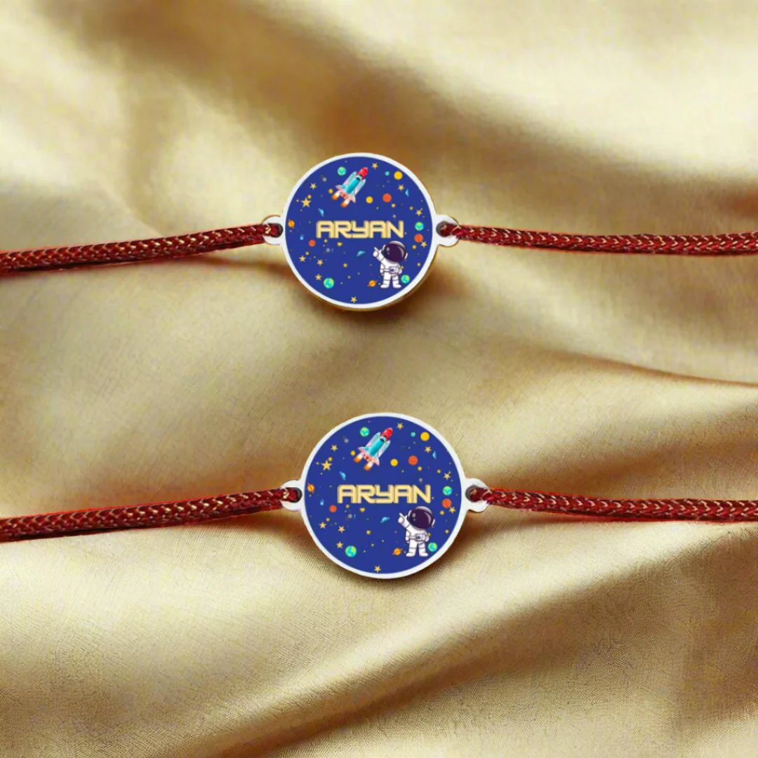 Customized Rakhi with Name - Designer Kids Rakhi - Image 5