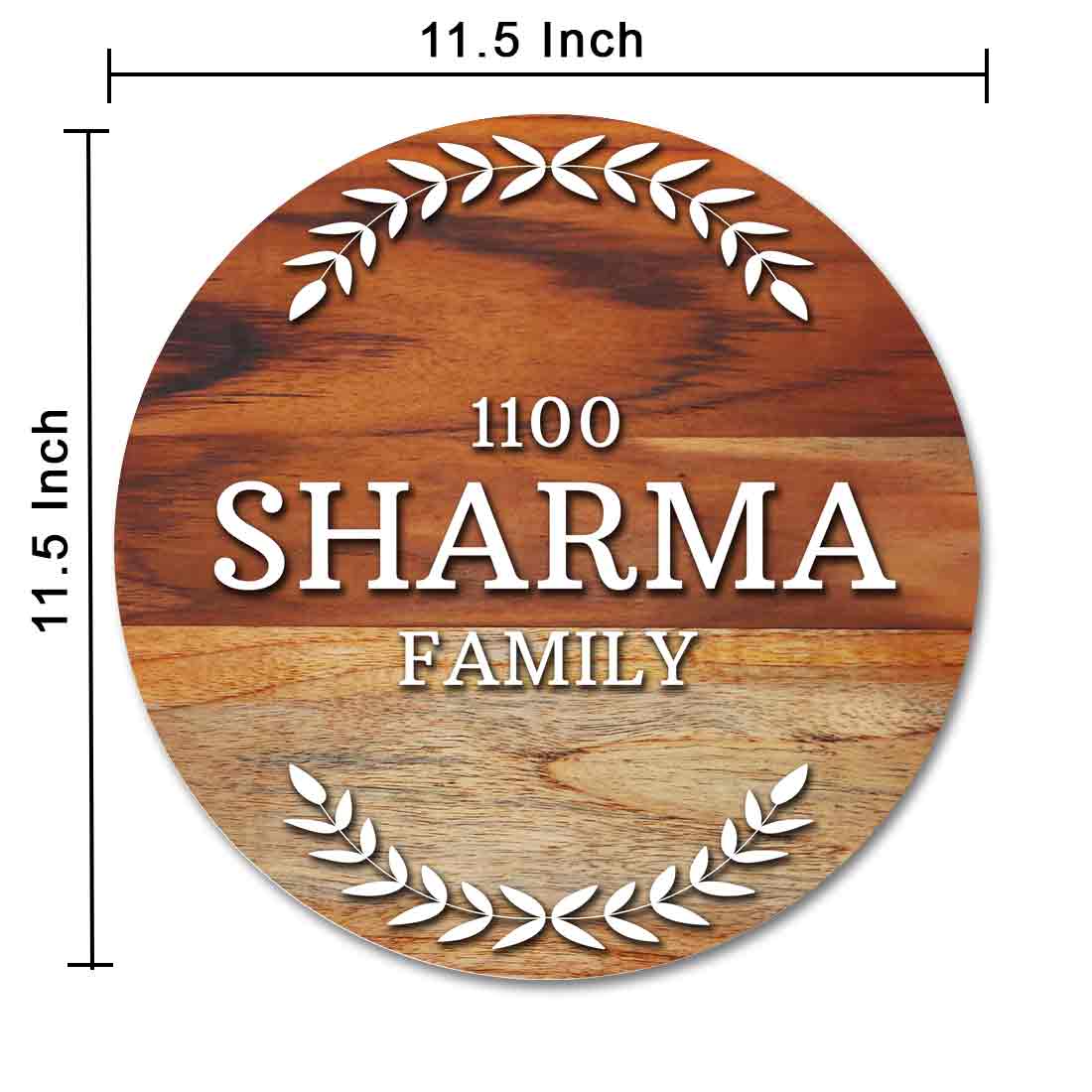 Personalized Wooden Name Plate for Home Entrance with Acrylic Cut Out Fonts - Image 4