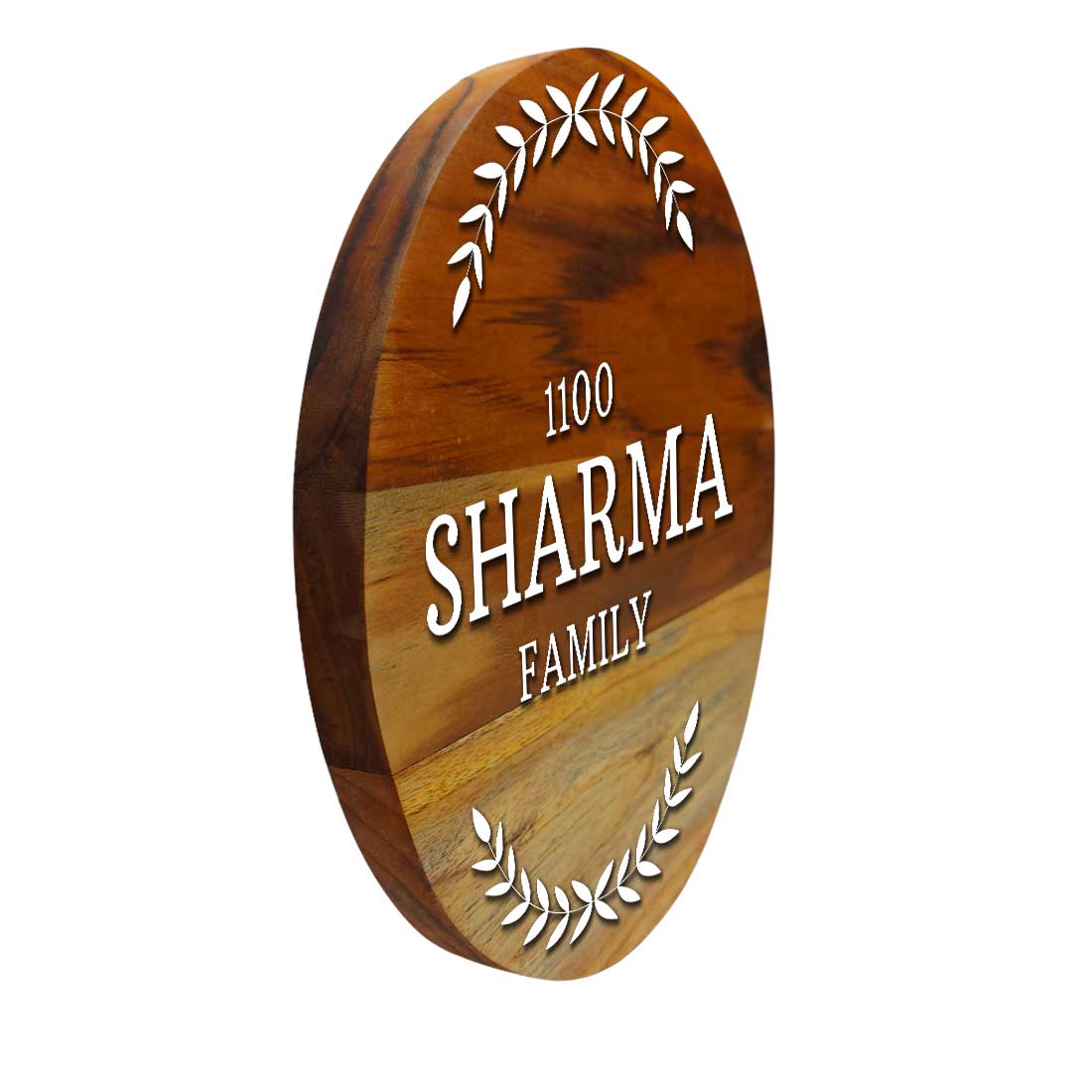 Personalized Wooden Name Plate for Home Entrance with Acrylic Cut Out Fonts - Image 5