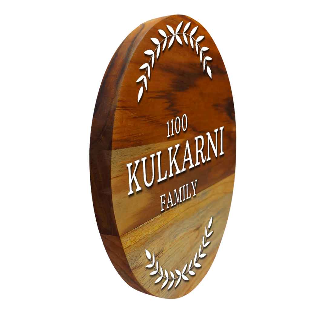 Customized Wooden Name Plate Design for Home Entrance Acrylic Letters - Image 5