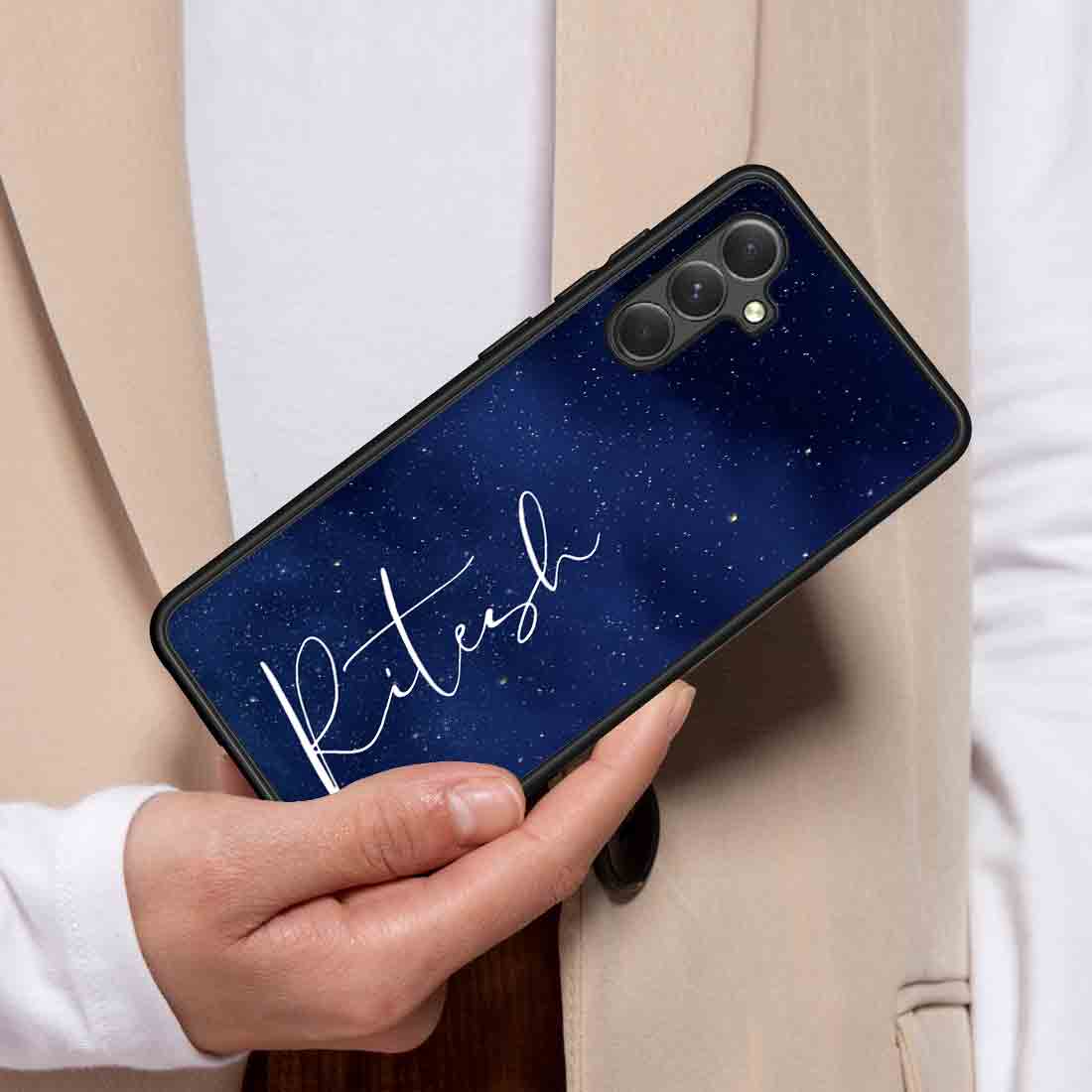 Customized Samsung A54 Cover with Name Designer Cases for Samsung Phones - Starry Night - Image 2