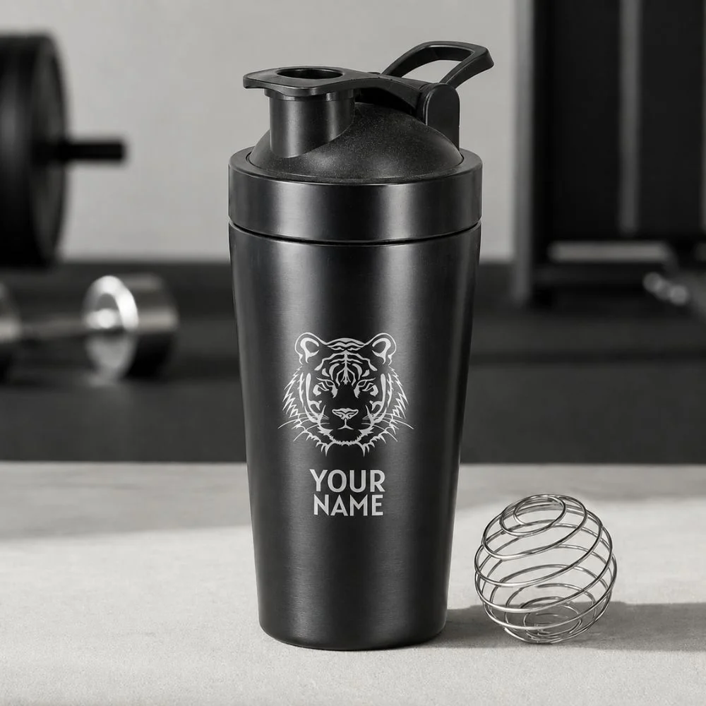 Personalized Protein Shaker for Gym Workout Custom Shake Mixer with Whisk Ball