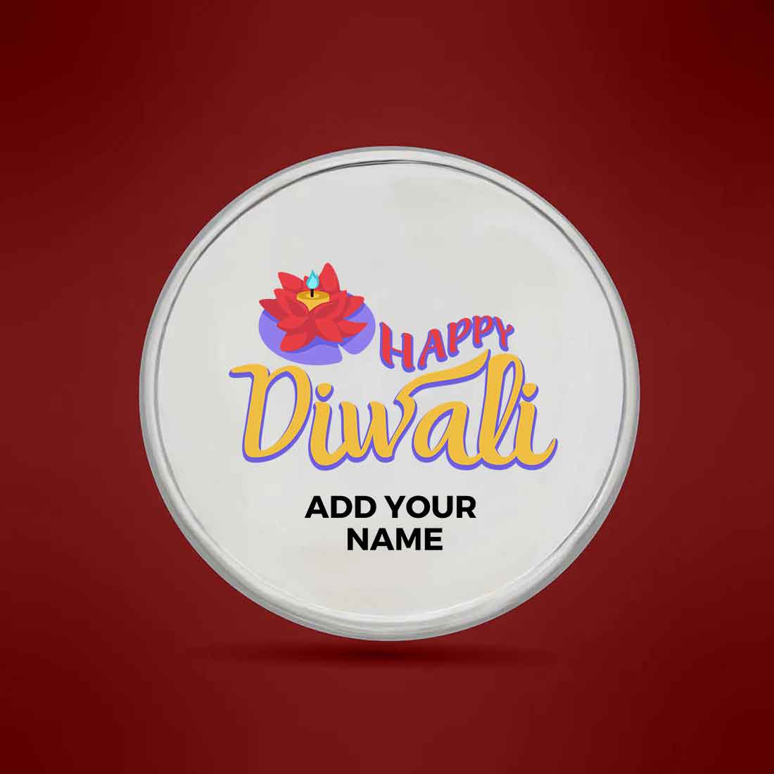 Customized Silver Coin For Diwali Gifts 999.9 Purity 10 Grams - Shubh Deepavali - Image 2