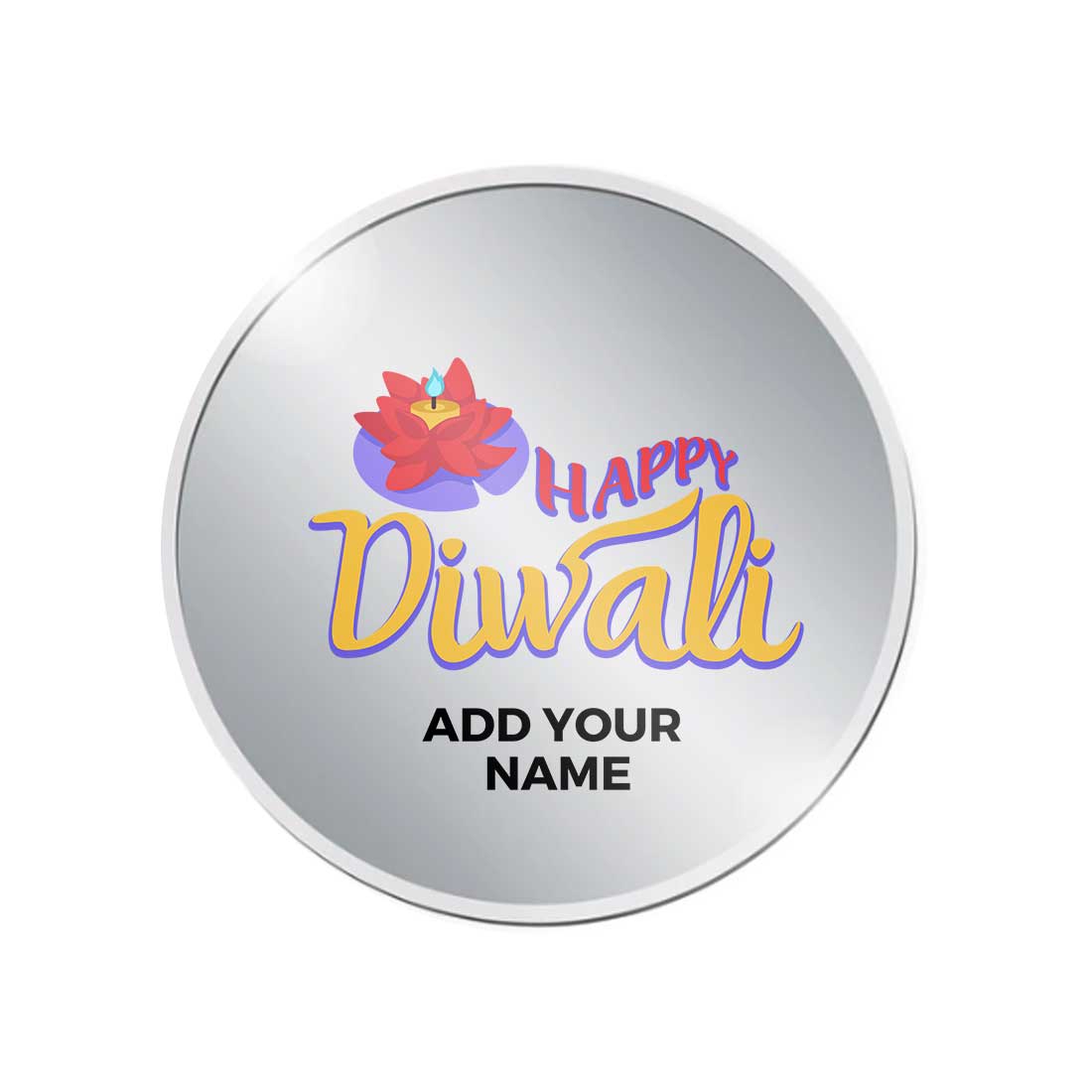 Customized Silver Coin For Diwali Gifts 999.9 Purity 10 Grams - Shubh Deepavali - Image 3