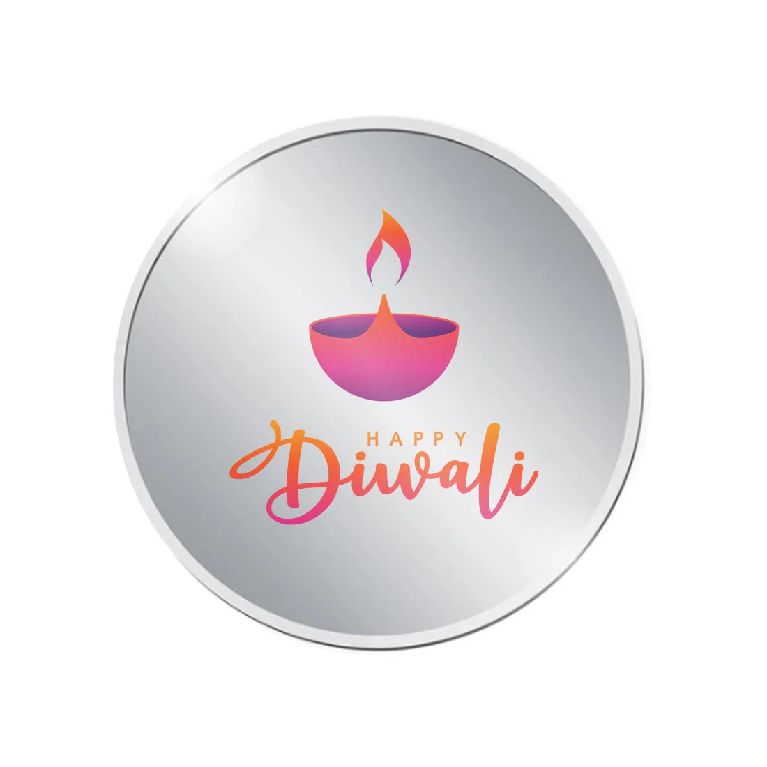 Customized Silver Coin For Diwali Gifts 999.9 Purity 10 Grams - Shubh Deepavali - Image 8