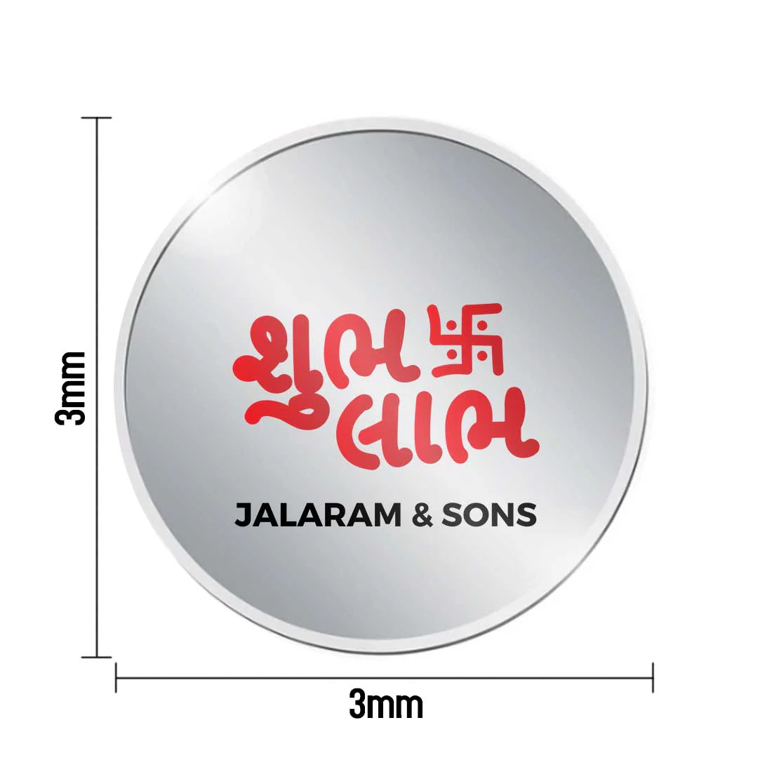 Customized Silver Coin For Housewarming Gifts 999.9 Purity 10 Grams - Shubh Labh - Image 4