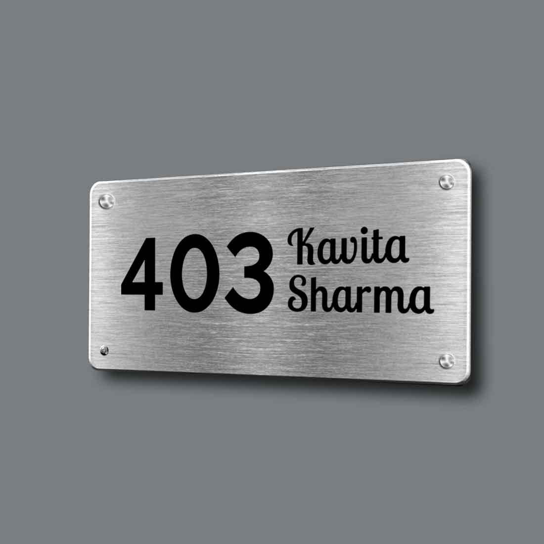 Customized Small Metal Name Plates for Office Home House Outdoor - Image 2