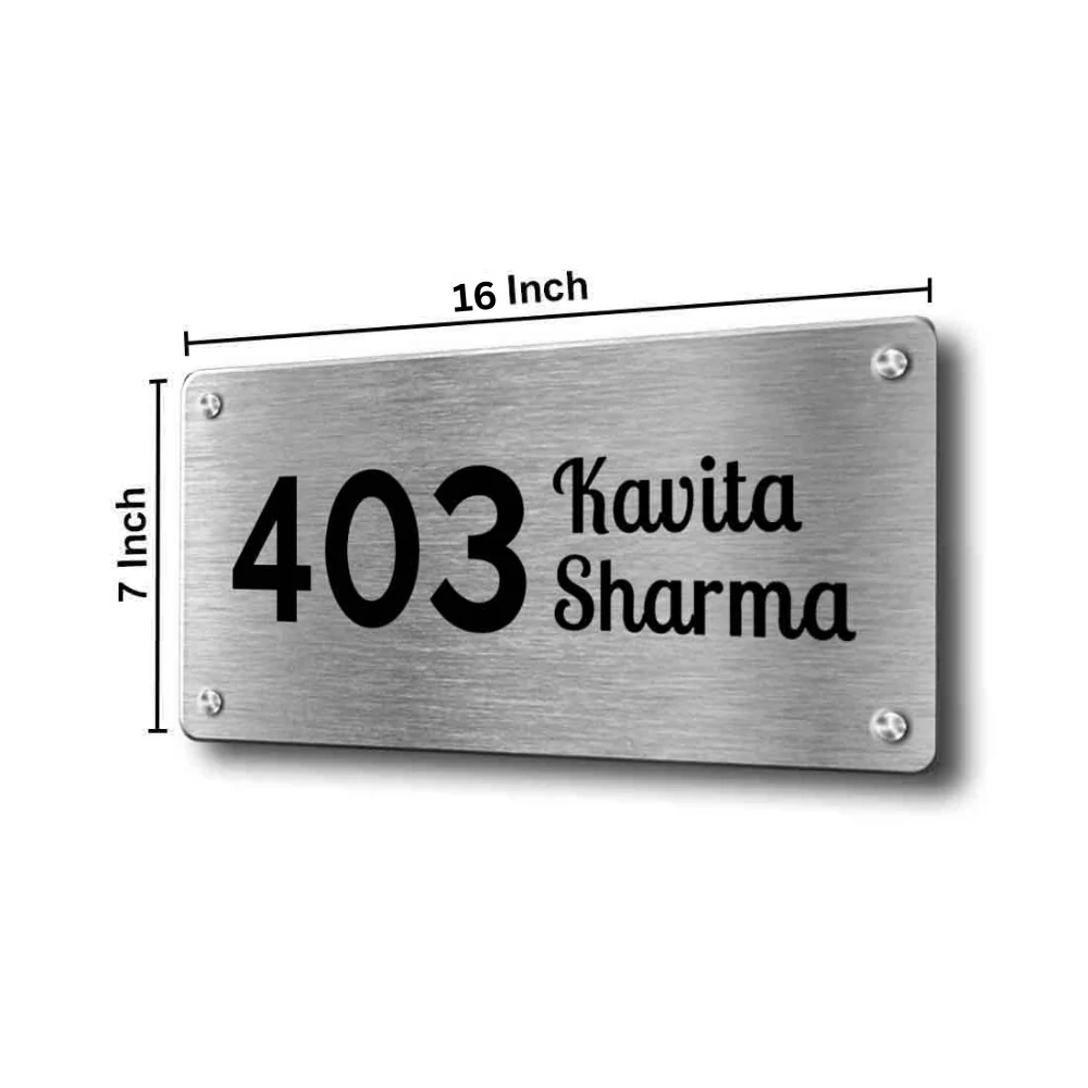 Customized Small Metal Name Plates for Office Home House Outdoor - Image 4