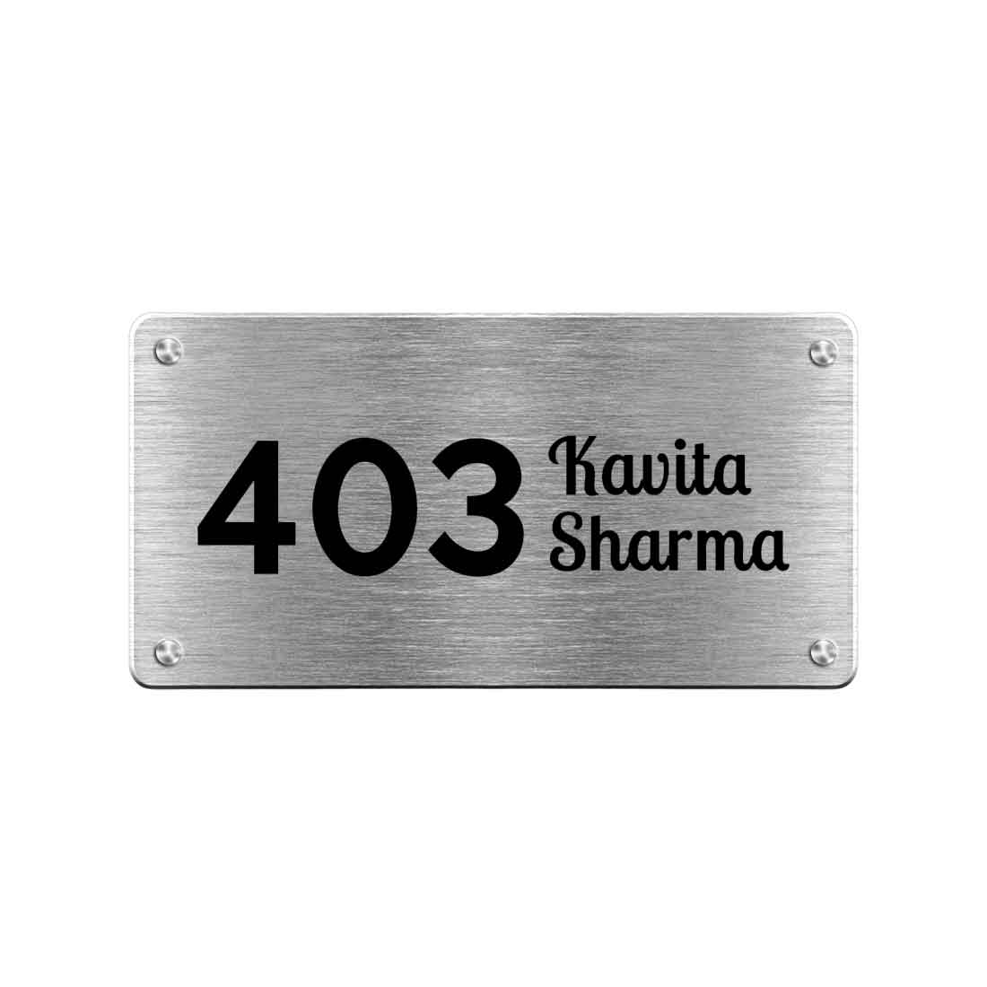 Customized Small Metal Name Plates for Office Home House Outdoor - Image 5