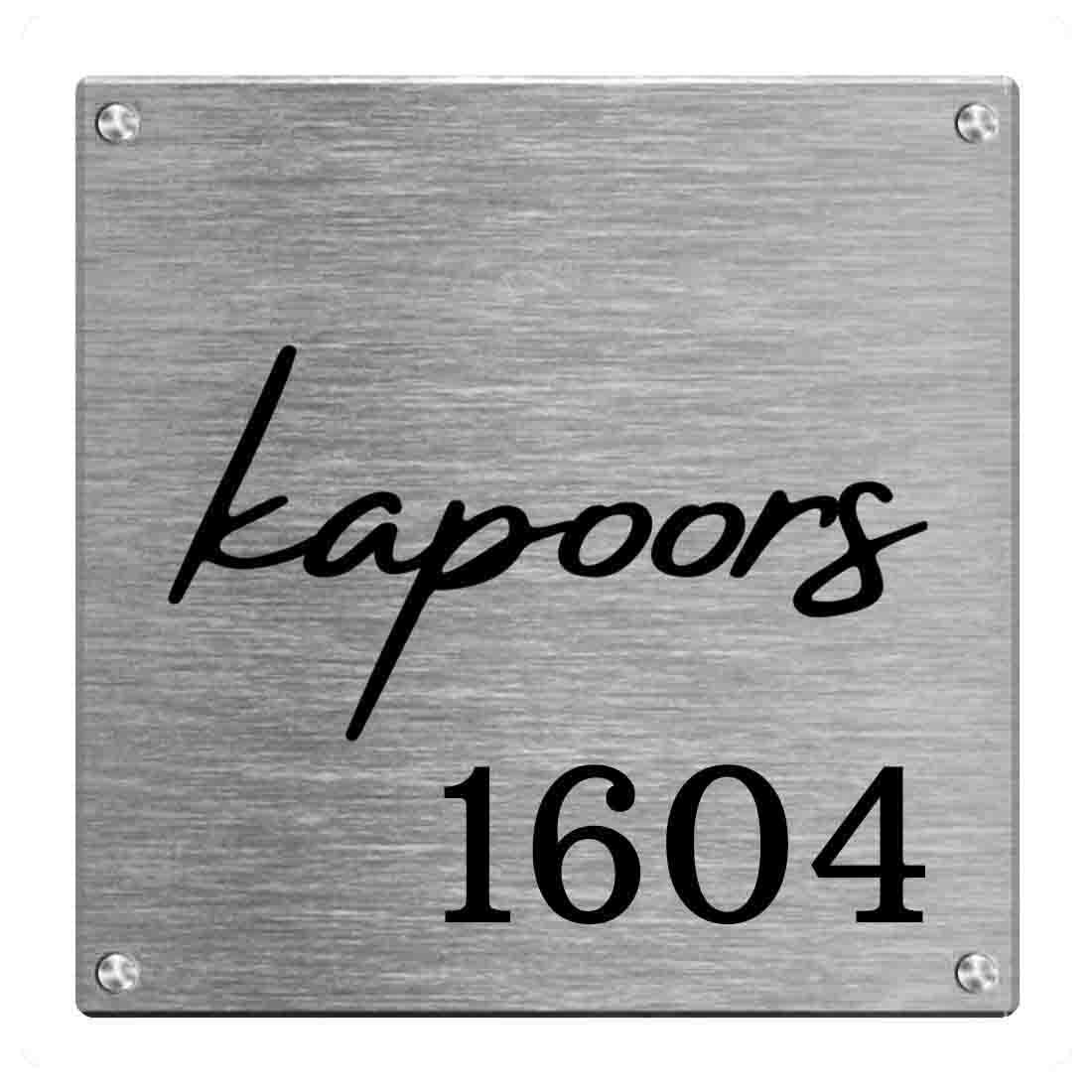 Customized Square Nameplate for Home Flat Outdoor Name Board - Image 5