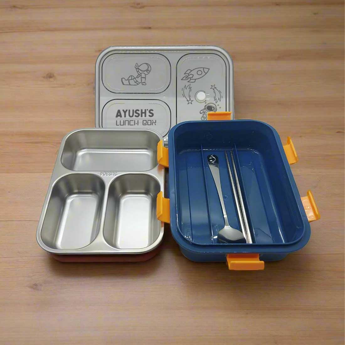 Customized Stainless Steel Childrens Lunch Box Insulated Tiffin Box - Image 8
