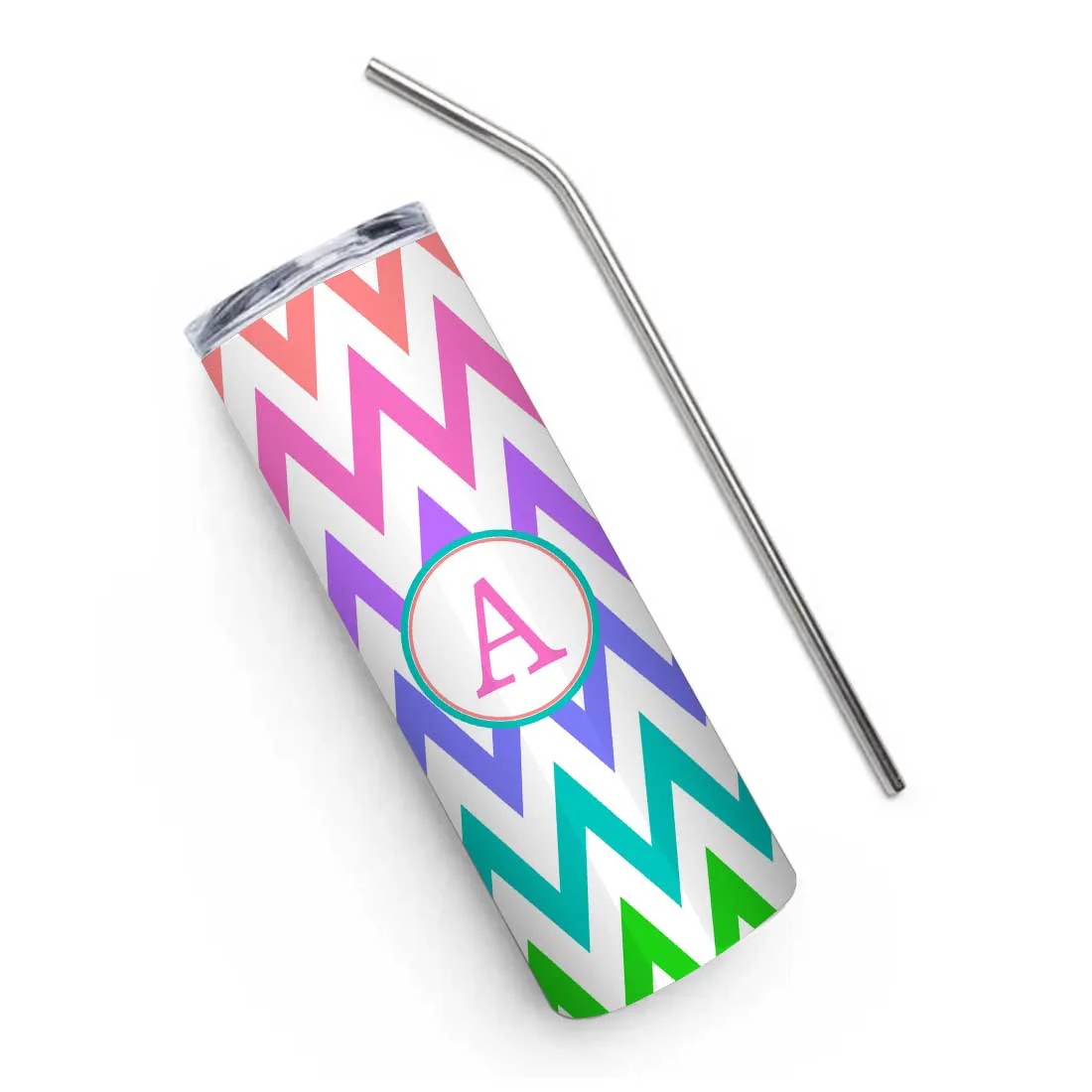 Nutcase Customized Stainless Steel Coffee Mug Insulated Travel Tumbler - 600 ml Cup with Metal Straw - Image 5