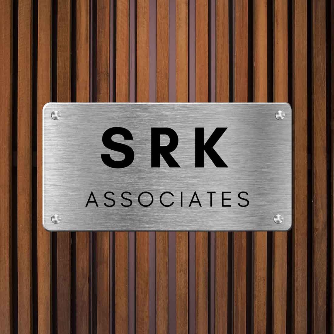 Customized Stainless Steel Name Plate for Office Home Entrance Outdoor