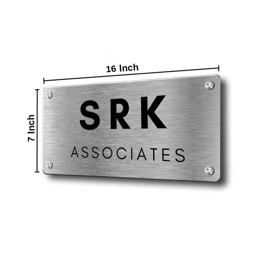 Customized Stainless Steel Name Plate for Office Home Entrance Outdoor - Image 5