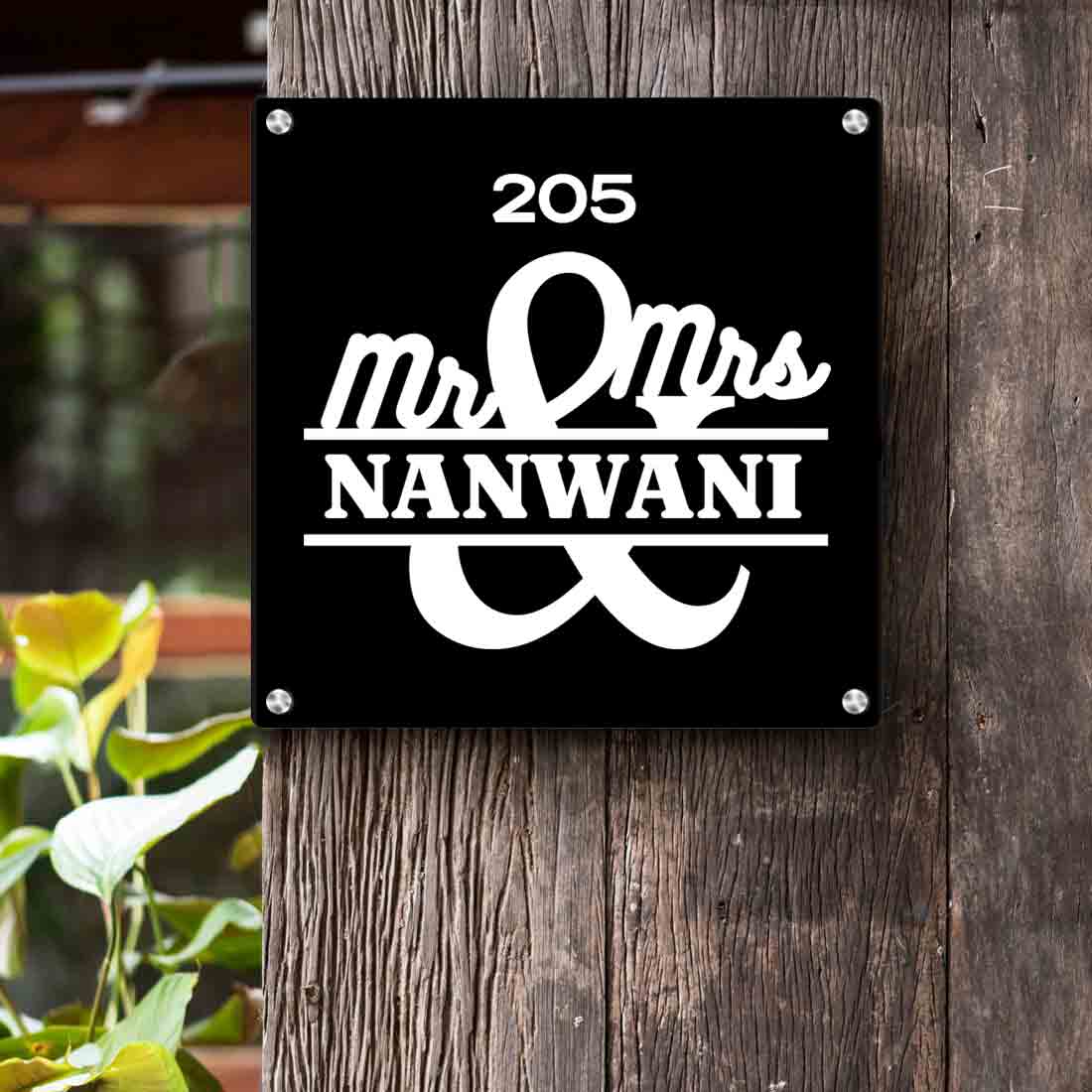 Customized Mr & Mrs Nameplate for Home Outdoor Entrance Board - Image 10