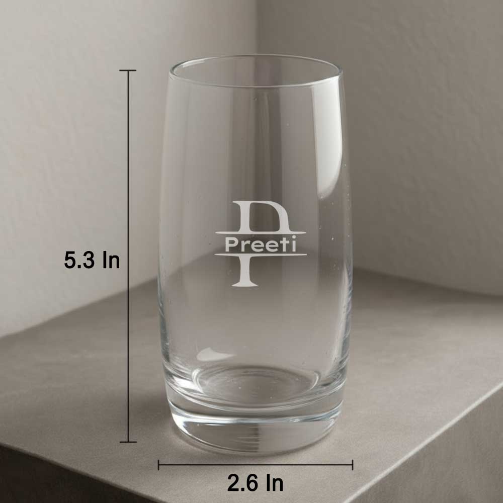 Customized Tall Glasses for Cocktails – Engraved Premium Glass for Water, Juice - Image 4