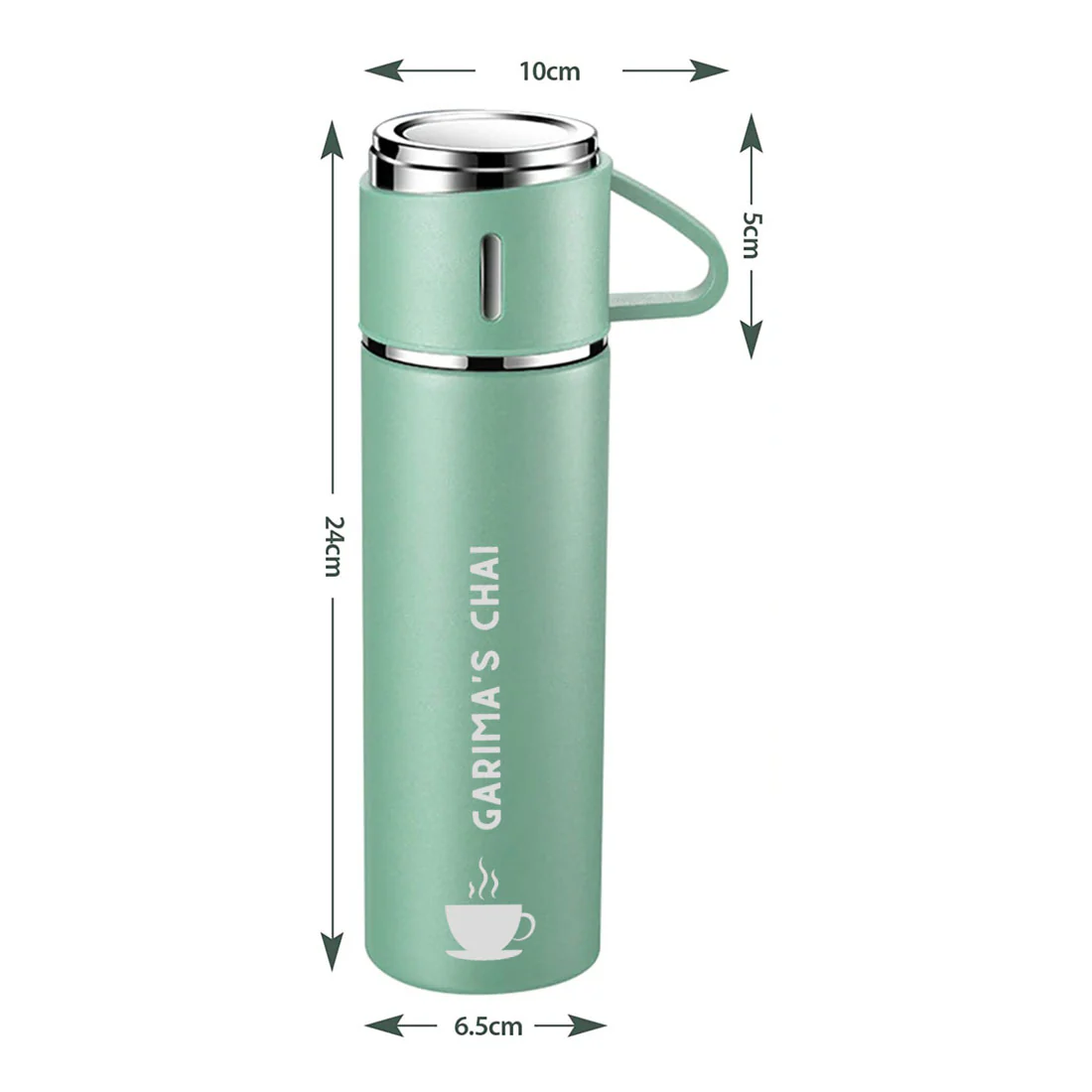 Customized Thermos Bottle With 2 Cups Gift Box Set - Add Name - Image 12