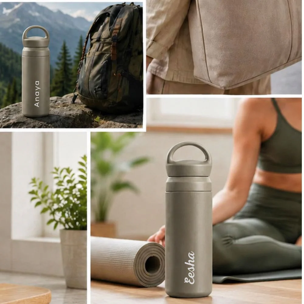 Customized Travel Water Bottle 500ml - Stainless Steel Bottle with Name - Image 6