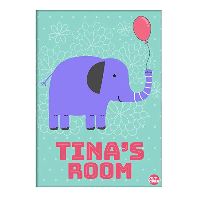 Personalized Wall Stickers for Living Room Decor - Elephant and Ballon
