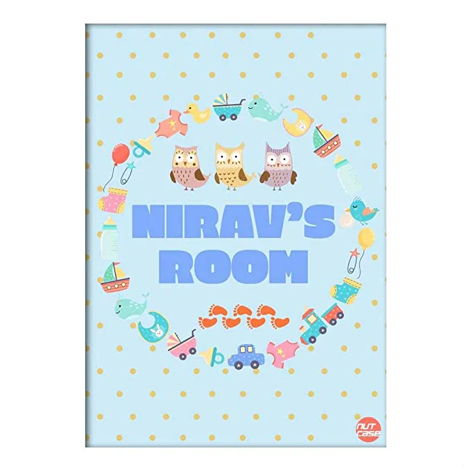 Personalised Wallpaper Stickers for Kids Bedroom - Cute Owls