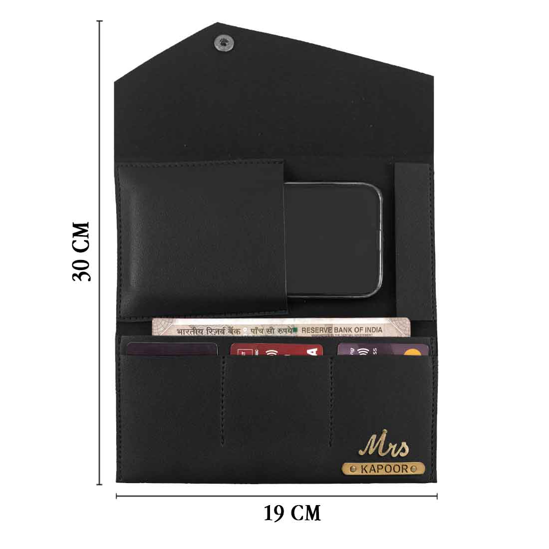 Customized Wallet for Women with Charms-Envelope Clutch with Name - Image 10