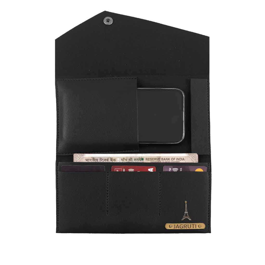 Customized Wallet for Women with Charms-Envelope Clutch with Name - Image 15