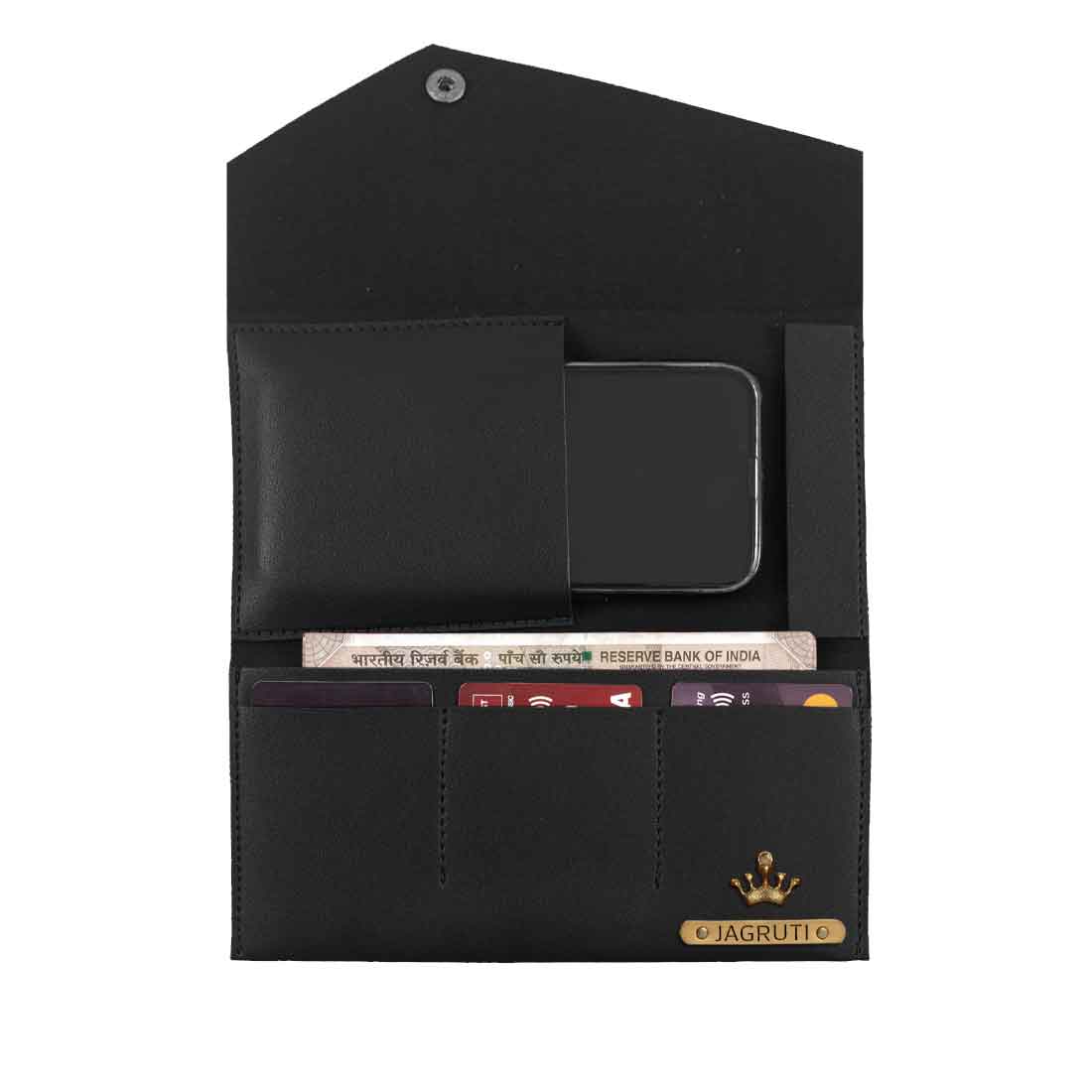 Customized Wallet for Women with Charms-Envelope Clutch with Name - Image 4