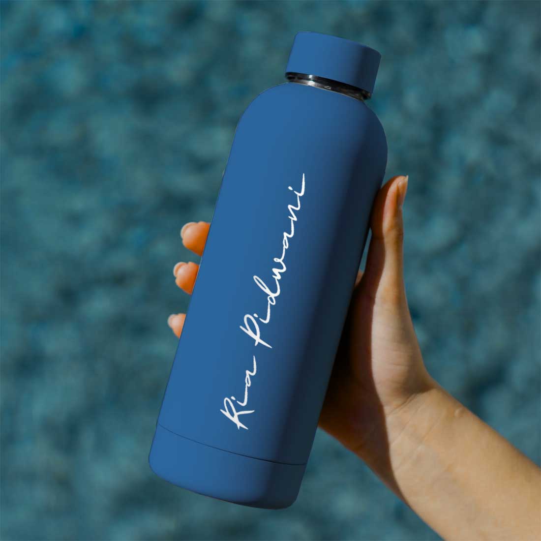 Customized Water Bottles with Names Stainless Steel Double Insulated Water Bottles for Travel Office Gym Home BPA Free, Leakproof-SET OF 2 - Image 8