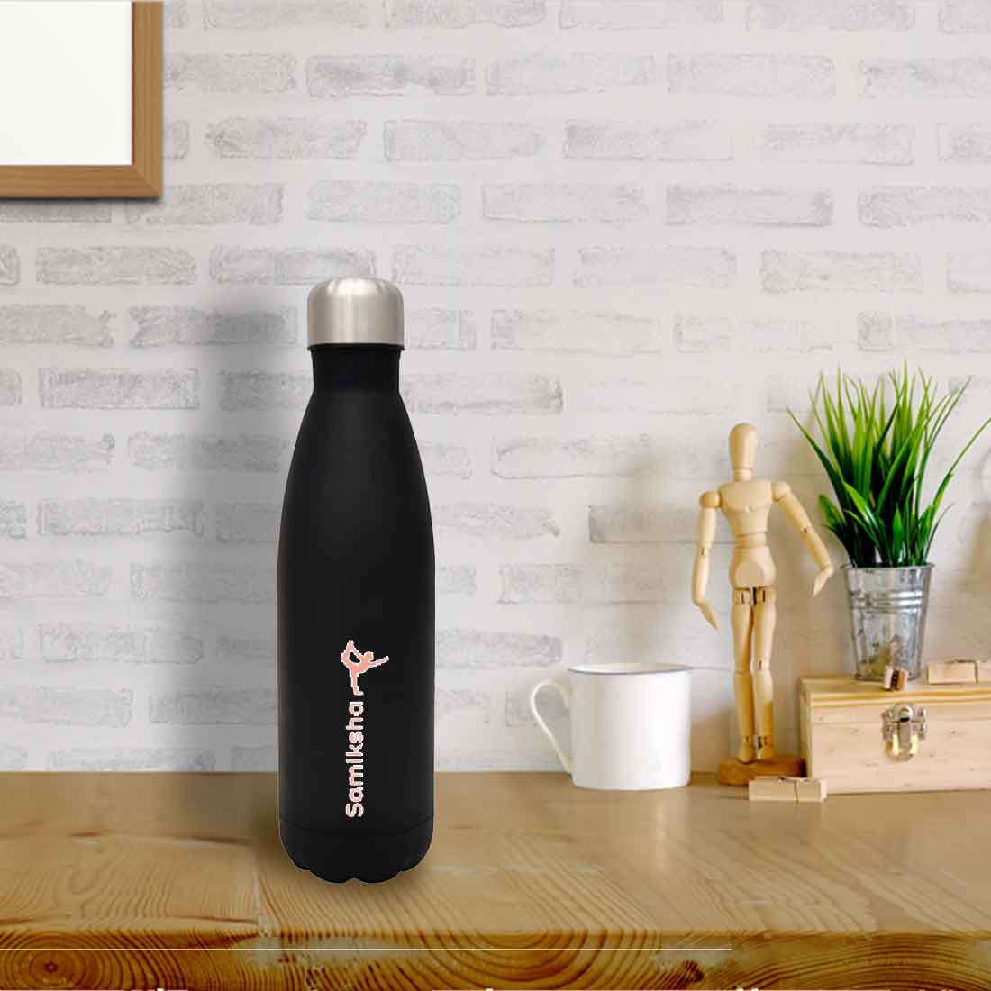 Customized Water Bottles with Names Stainless Steel Cola Shape Water Bottle - Image 2