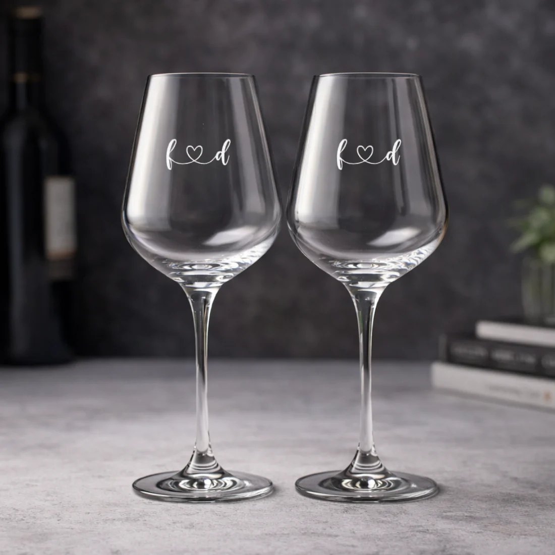 Customized Wine Glasses - Premium Edition Engraved Wine Glass - Image 3